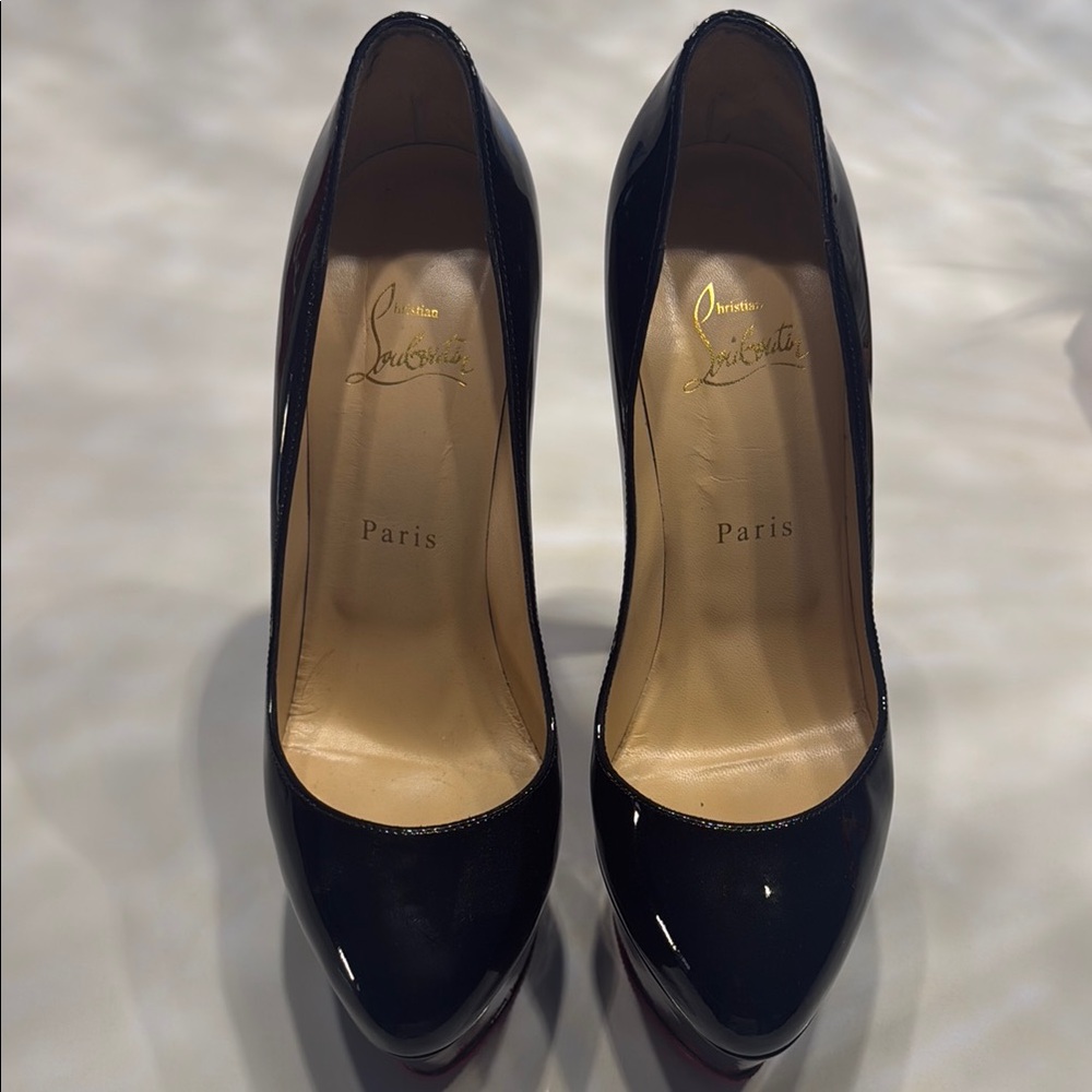 Christian Louboutin Black Patent Leather Heels
